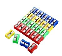 Simple Taille-Crayon en Alliage d'Aluminium - 50 PCS Rectangulaire Manuel en Plastique et Métal pour Crayons Graphite