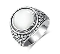 Simple Time Gemstone Sculpture Ancienne Bague en Argent Jewelry Boutique