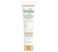 Simple Protect 'N' Glow Triple Protect Crème hydratante SPF 30 Protection contre les rayons UVA et UVB, la lumière bleue et la pollution Crème hydratante pour le visage toute la journée 40 ml