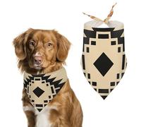 Simple Vector Art Bandana triangle pour chien Écharpe lavable en polyester Bavoirs mignons Bandana pour chiens de taille moyenne et grande taille Chiot et chats