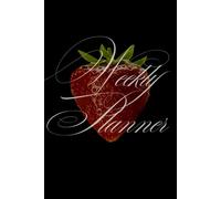 Simple Weekly Planner Black With Cream Calligraphy and Strawberry: Pretty Daily Journal for Note Taking, Task Management, List Writing, Goal Tracking & More!
