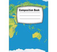 Simple World Map Composition Book
