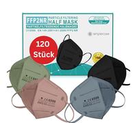 Simplecase Lot de 120 masques FFP2 certifiés par l'organisme officiellement nommé 0598