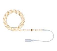 Paulmann 789.53 78953 LED SimpLED 1,5 m Blanc Chaud 230/12 V DC avec 1 Bande Lumineuse Blanche en Plastique de 5 W 3000 K