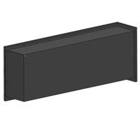 SimpleFire Corner 1200 gauche avec vitre
