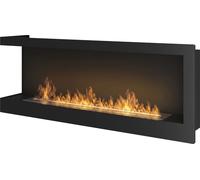 SimpleFire Corner 1200 gauche sans vitre pour cheminée d'angle Bioéthanol feu design