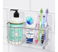 SimpleHouseware Porte-Brosse à Dents Mural adhésif pour Salle de Bain, chromé