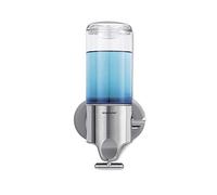 simplehuman BT1034 pompe murale simple 444 ml, distributeur de savon mural pour douche, salle de bain, acier inoxydable brossé