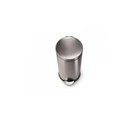 SIMPLEHUMAN CW1810 POUBELLE RONDE A PEDALE, ACIER INOX BROSSE 30 L