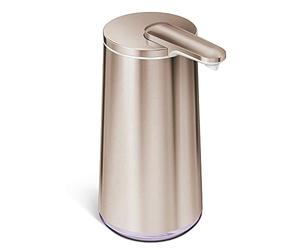 simplehuman Distributeur de Mousse en Acier Inoxydable Or Rose 295 ML