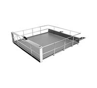 simplehuman KT1120 rangement de placard coulissant, plastique gris avec cadre en acier ultra-robuste, 50.2 cm