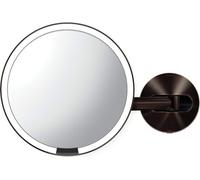 Simplehuman Miroirs cosmétiques - Miroir cosmétique mural avec capteur, bronze foncé ST3023