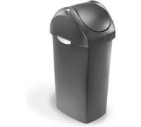 simplehuman Poubelle À Couvercle Basculant Plastique Gris 60L G