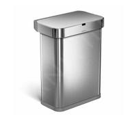 Simplehuman Poubelles Poubelle sans contact avec commande de voix et de mouvement, 58 l, inox brossé ST2031