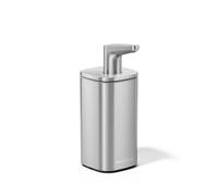 simplehuman Pulse Pompe, Acier Inoxydable brossé | Distributeur Savon Liquide Manuel, 300 ml, Cuisine et Salle de Bain, Poussoir Doux et Précis, Bec Anti-goutte, Rechargeable
