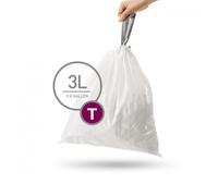 Simplehuman - Sac poubelle Code T 3 litres Paquet de 40 pièces