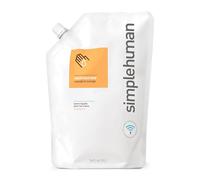 simplehuman, savon liquide hydratant orange mandarine, poche de recharge 1 litre