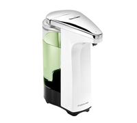 simplehuman ST1018 distributeur automatique de savon liquide avec capteur, plastique blanc, 237 ml