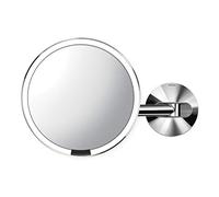 simplehuman ST3016 miroir à capteur mural 20 cm, câblé, acier inoxydable poli