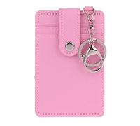 SimpleLif Étui Portefeuille en Cuir Souple avec Porte-clés et Porte-clés, Rose, 7.3x11cm, Classique, Rose, 7.3x11cm, Classique