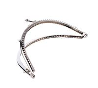 SimpleLife Cadre de Sac à Main en métal Baiser Fermoir poignée de Verrouillage Arche Bricolage Artisanat 15cm (1 pièce)