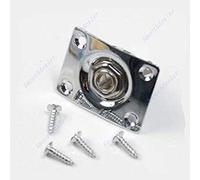 SimpleLife Guitar Jack Plate + Sortie Socket Rectangle Chrome pour Gibson Epiphone