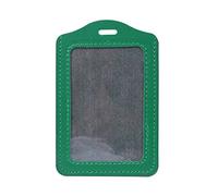 SimpleLife Porte-Badge en Cuir Souple Porte-Monnaie Pochettes pour Cartes Fenêtre d'identification de sécurité Porte-Cartes de Travail, Type Vertical