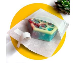Simplelifeco 50 Sachets en Papier Glassine Autocollants (65 x 65 mm) | Sachets en Papier Cristal Translucide Brillant | Petits Sacs en Papier Parchemin | B Corp