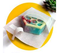 Simplelifeco 50 Sachets en Papier Glassine Autocollants (92 x 92 mm) | Sachets en Papier Cristal Translucide Brillant | Petits Sacs en Papier Parchemin | B Corp