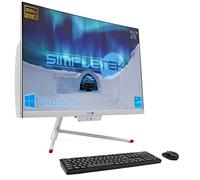 Simpletek Aio All in One 24" Incurvé i3 8 Go RAM SSD 240 Go Windows 10 FHD Webcam intégrée WiFi5 Bluetooth4.2 | Computer Curved Dekstop PC