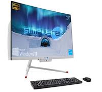 Simpletek Aio All in One 24" Incurvé i3 8 Go RAM SSD 240 Go Windows 11 FHD Webcam intégrée WiFi5 Bluetooth4.2 | Computer Curved Dekstop PC
