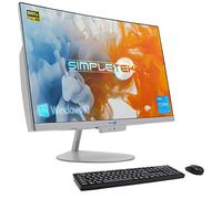 Simpletek AiO All in One 24" Incurvé i3 Windows 10 FHD 8 Go RAM SSD 240 Go Webcam intégrée WiFi5 Bluetooth4.2 | Computer Curved Dekstop PC