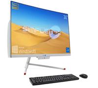 Simpletek Aio All in One 24" Incurvé i7 8 Go RAM SSD 240 Go Windows 11 FHD Webcam intégrée WiFi5 Bluetooth4.2 | Computer Curved Dekstop PC