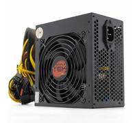 SIMPLETEK - Alimentation ATX 500W 80+ pour ordinateur fixe | Couleur Noir | 4+4 6+2 20+4 PIN SATA IDE