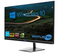 SIMPLETEK - All in One i3 10° Gen AiO 27" 2K Windows 10 Pro 64 Go RAM SSD 4 To avec GPU GTX1660 6 Go WiFi6 + BT 5.2 + Webcam | Idéal pour l'édition / les jeux