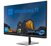 SIMPLETEK - All in One i3 10° Gen AiO 27" 2K Windows 11 Pro 16 Go RAM SSD 960 Go avec GPU RX550 4 Go WiFi6 + BT 5.2 + Webcam | Idéal pour l'édition / les jeux