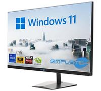 SIMPLETEK - All in One i9 10° Gen AiO 27" 2K Windows 11 Pro 16 Go RAM SSD 240 Go avec GPU GT730 4 Go WiFi6 + BT 5.2 + Webcam | Idéal pour l'édition / les jeux