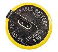 SIMPLETEK - Batterie rechargeable LIR2032 Li-Ion Bouton à souder avec connecteurs à 90° 3.6V Compatible avec BMW Télécommande E39 E46 E49 E60 E90 M3 M5 X3 320 330 (1 pièce)