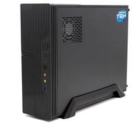 SIMPLETEK - Boîtier compact pour PC fixe micro-ATX/Mini-ITX avec bloc d'alimentation SFX 500 W, 2 ports USB, port audio et micro, châssis assemblé