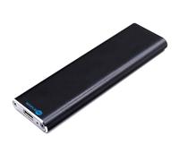 SIMPLETEK - Caddy Boîtier SSD M.2 Dual Protocol 10 Gbps USB 3.1 Type-C | NVMe (10G) et SATA (6G) | SSD 32 Go Inclus