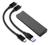 SIMPLETEK - Caddy Boîtier SSD M.2 NVMe USB-C 10 Gb/s | USB 3.1 Gen 2, alliage d'aluminium | SSD 16 Go inclus