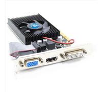 SIMPLETEK - Carte vidéo LP nVIDIA GeForce GT610 2 Go GDDR3 | Low Profile PCIe pour PC SFF - Double support inclus | HDMI DVI VGA