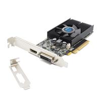SIMPLETEK Carte vidéo Nvidia GT1030 4 Go GDDR4 PCIe X8 Low Profile Double Support SFF | HDMI + DVI