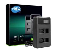 SIMPLETEK - Chargeur externe pour batteries compatible avec GoPro Hero 5, 6, 7, 8, câble USB 70 cm, indicateur LCD, 2,5 W 4,35 V 0,6 A