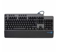 SIMPLETEK - Clavier Gaming mécanique USB filaire Layout AZERTY FR | RGB rétroéclairé | Repose-poignet amovible - Plug & Play