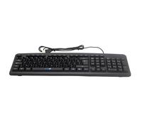 SIMPLETEK - Clavier USB filaire universel avec kit adhésif pour disposition française (AZERTY) - Design standard - Plug & Play