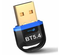 Hoppac Adaptateur Bluetooth 5.4 USB pour PC Windows | Faible latence et compatibilité Windows 11/10/8.1/7 pour casque, souris, manette et clavier