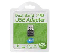 SIMPLETEK - Clé USB Wi-Fi 5 Dual Band - Adaptateur sans fil 2,4 GHz/5,8 GHz, 1300 Mbps, haute vitesse pour PC de bureau et ordinateur portable