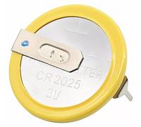 SIMPLETEK CR2025 3 V 20 mm Rechargeable 2 broches BiOS Backup CMOS RTC Batterie ordinateur portable Notebook Desktop ordinateur à souder sur carte mère