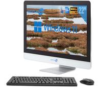 SIMPLETEK Écran tactile tout-en-un | 22" Full HD Core i5 2500T 2,3 GHz Windows 11 Pro | 8 Go RAM SSD 240 Go | Webcam écran tactile haut-parleur interne + souris et clavier sans fil | Ordinateur